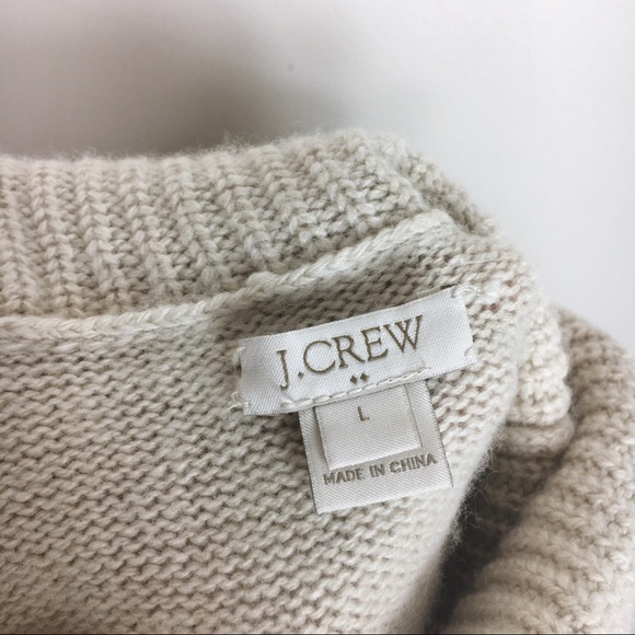 JCREW CREAM WOOL BLEND TURTLENECK - Picture 5 of 5